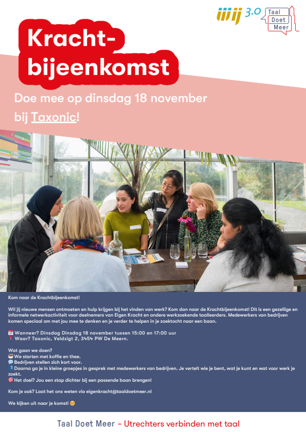 2025-11-18 Deelnemers posters krachtbijeenkomst Taxonic 18 nov
