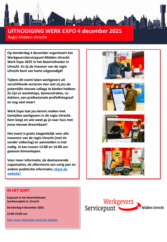 2025-12-04 WERKEXPO Werkzoekenden uitnodiging 2025